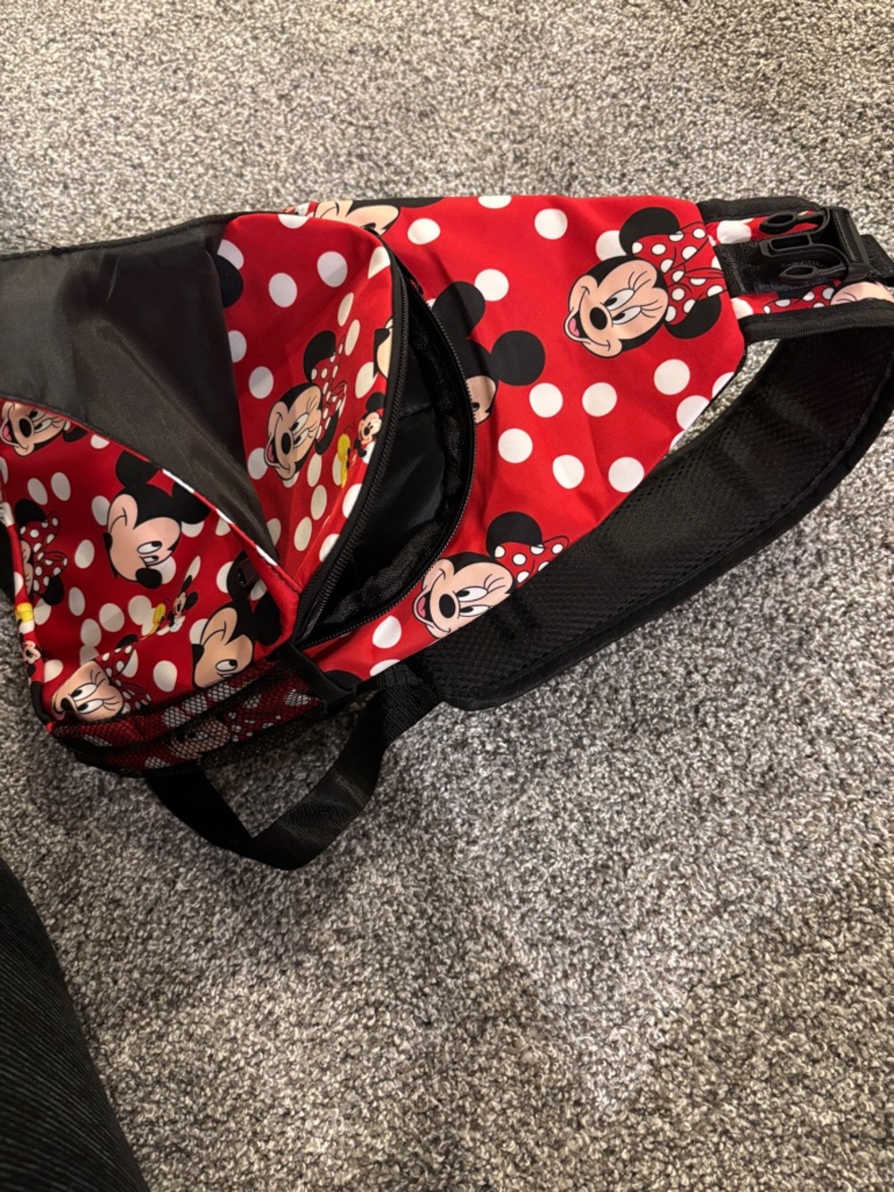 Disney Red Minnie & Mickey Polka Dot Sling Bag - Picture 3 of 3
